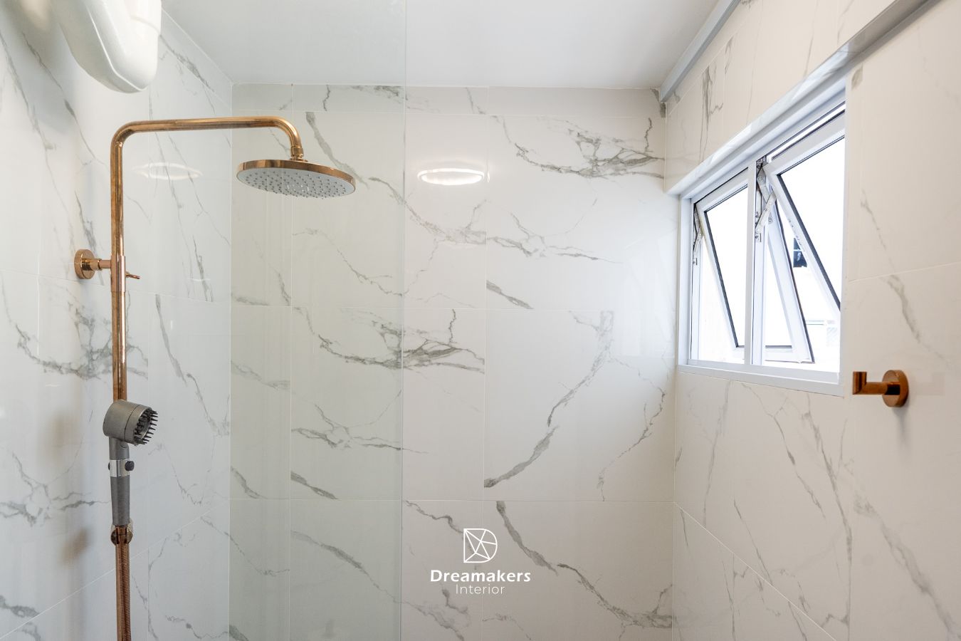 Renovated master bathroom in a Serangoon Central HDB flat