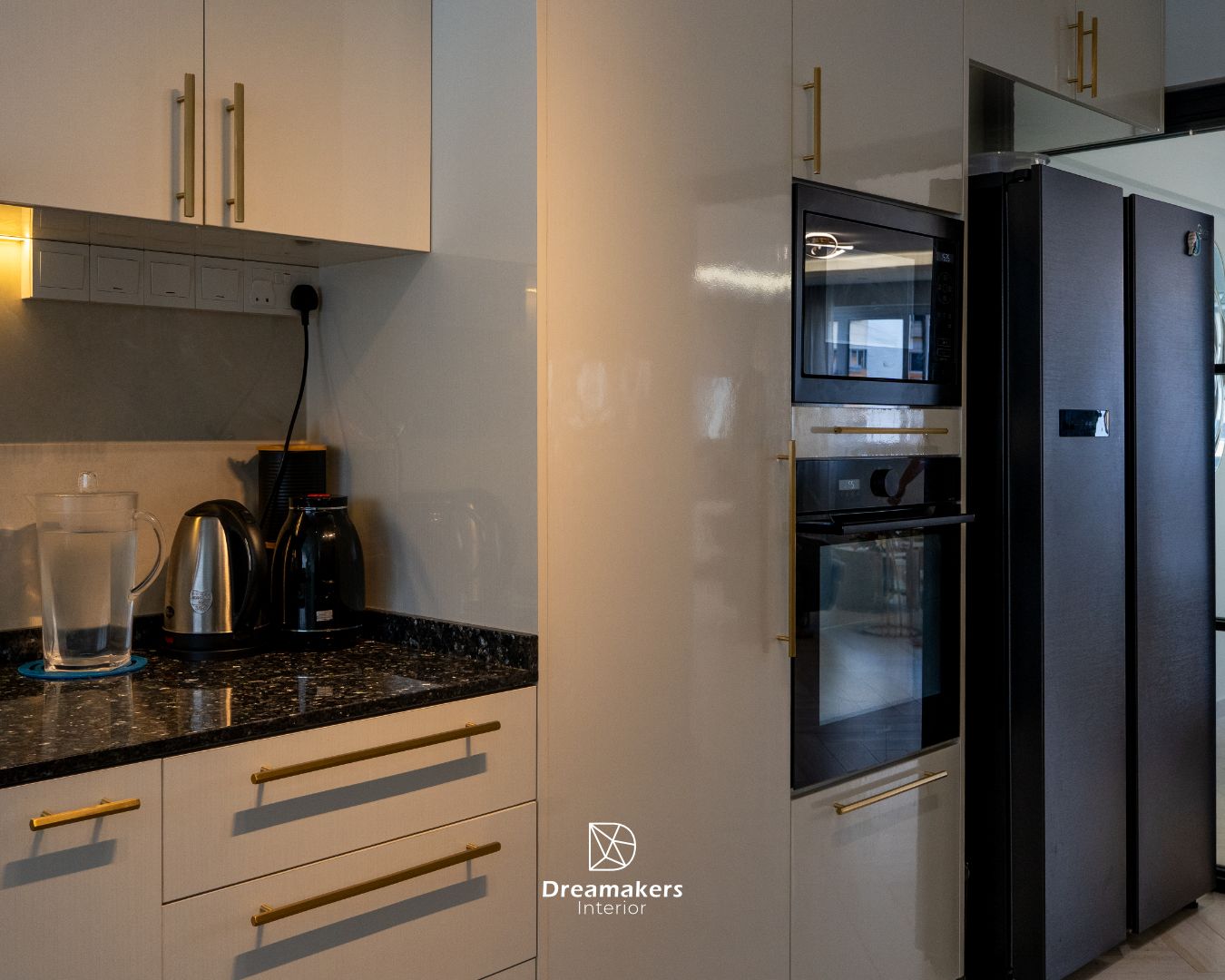 Kitchen storage detail in a Serangoon HDB renovation