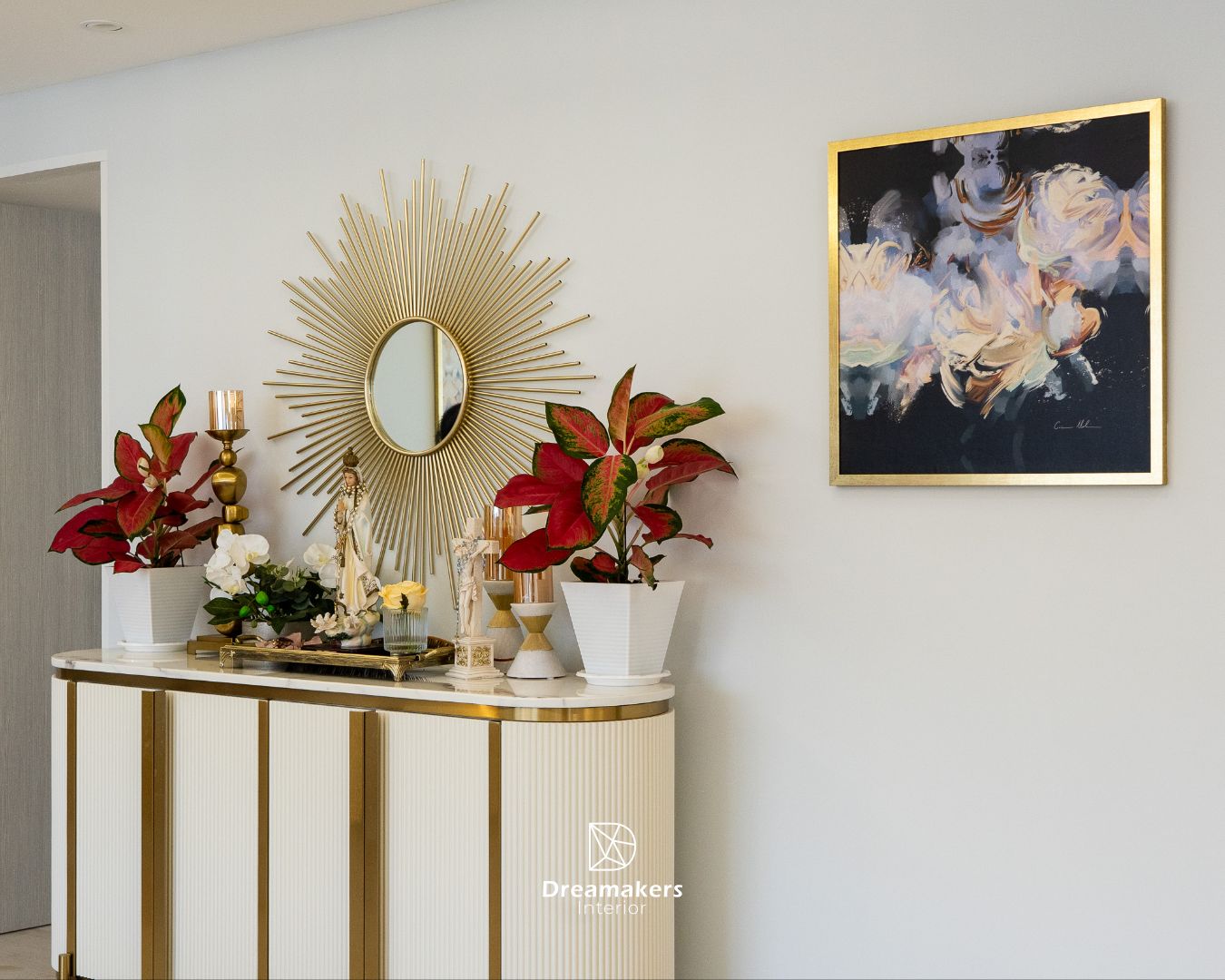 Living room of a 5-room resale renovation in Serangoon Central
