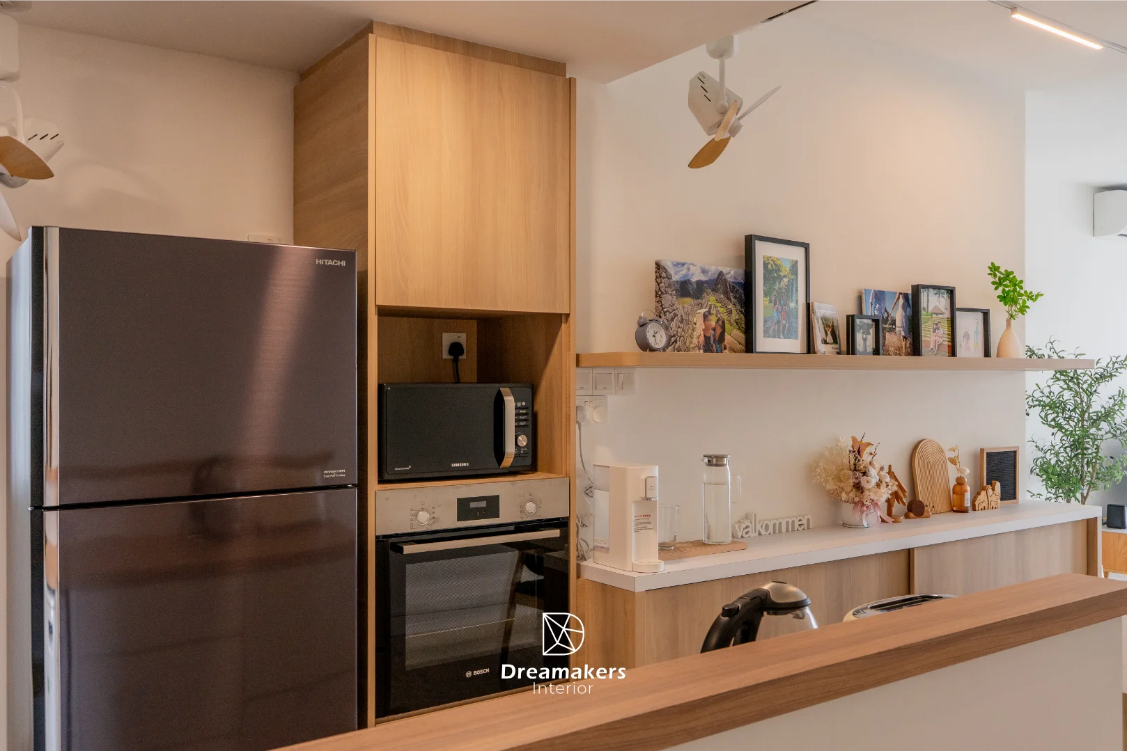 Cosy japandi living corner, The Eden condo interior design at Draycott Park